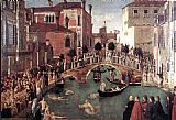 Miracle of the Cross at the Bridge of S. Lorenzo by Gentile Bellini